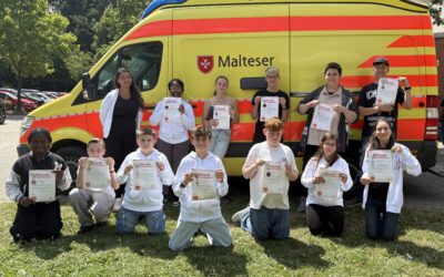 Abschluss für unseren Schulsanitätsdienst